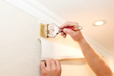Pose de papier peint à Torvilliers — revêtements muraux et toiles de verre